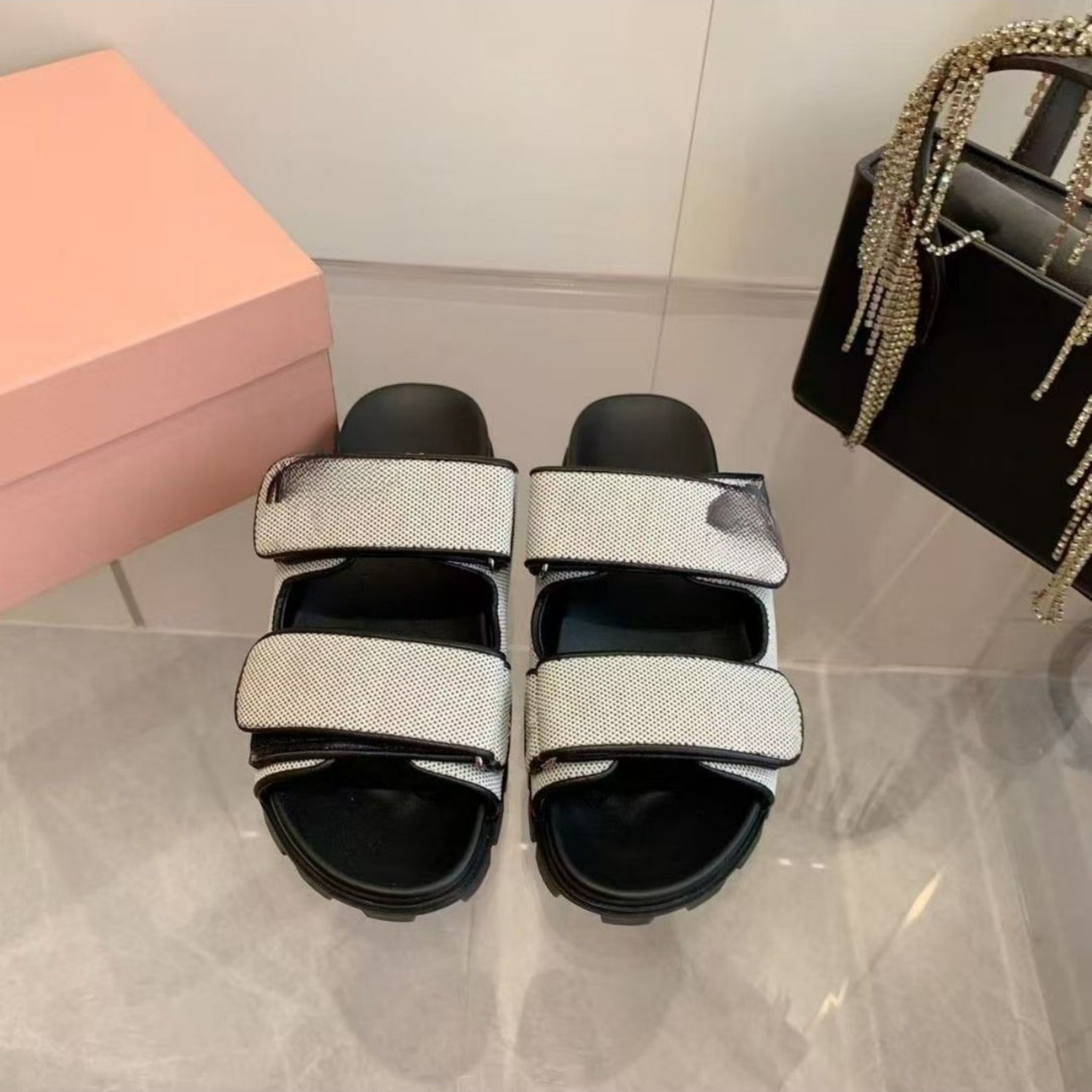 Miu ruches sandals